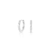 orecchini mini huggies kara silver 7mm