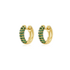 Orecchino Caiden Green Stone